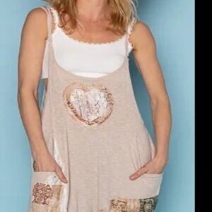 POL Patchwork Ribbed Harem Jumpsuit